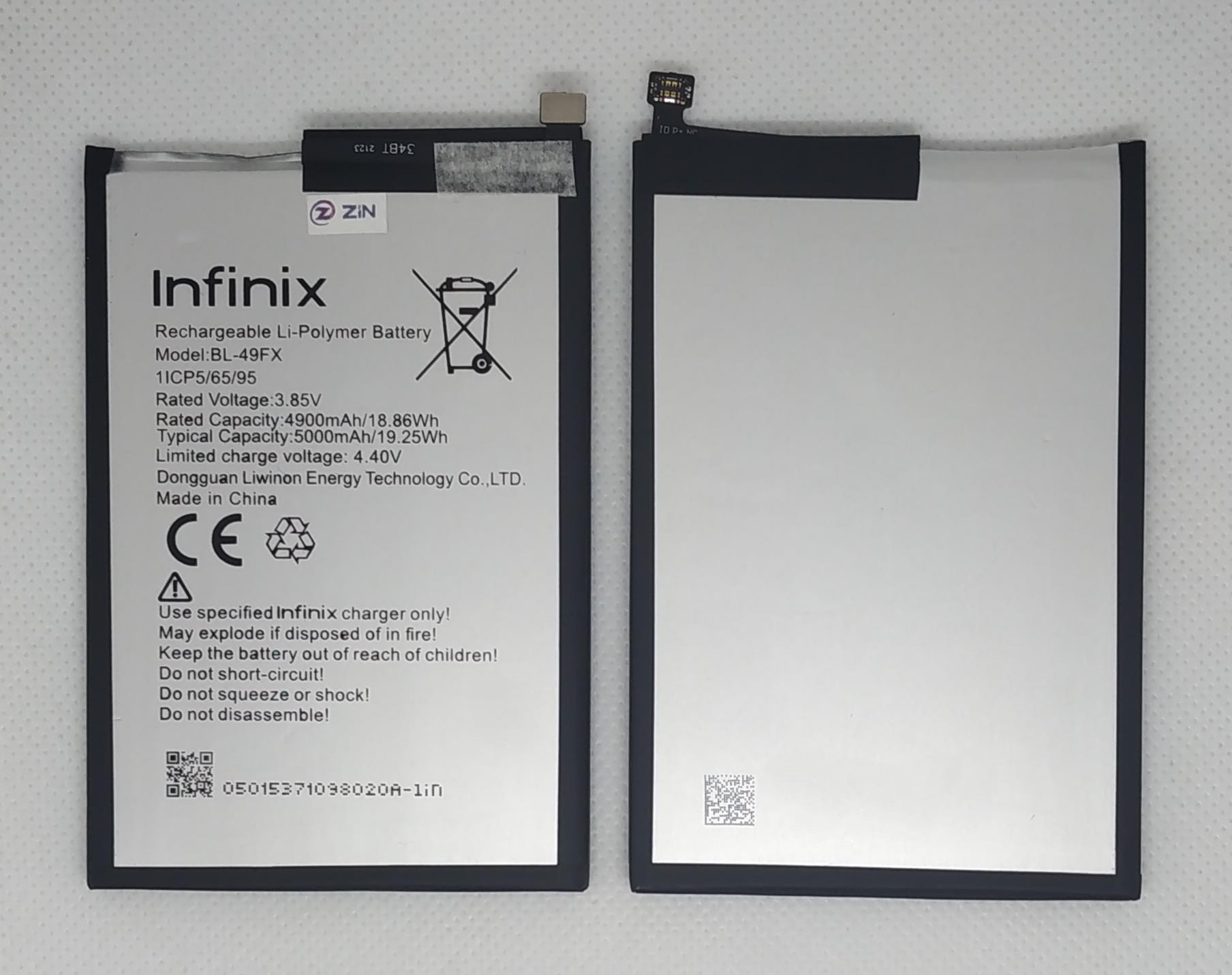 İnfinix Hot 8 (BL-49FX) Batarya Pil