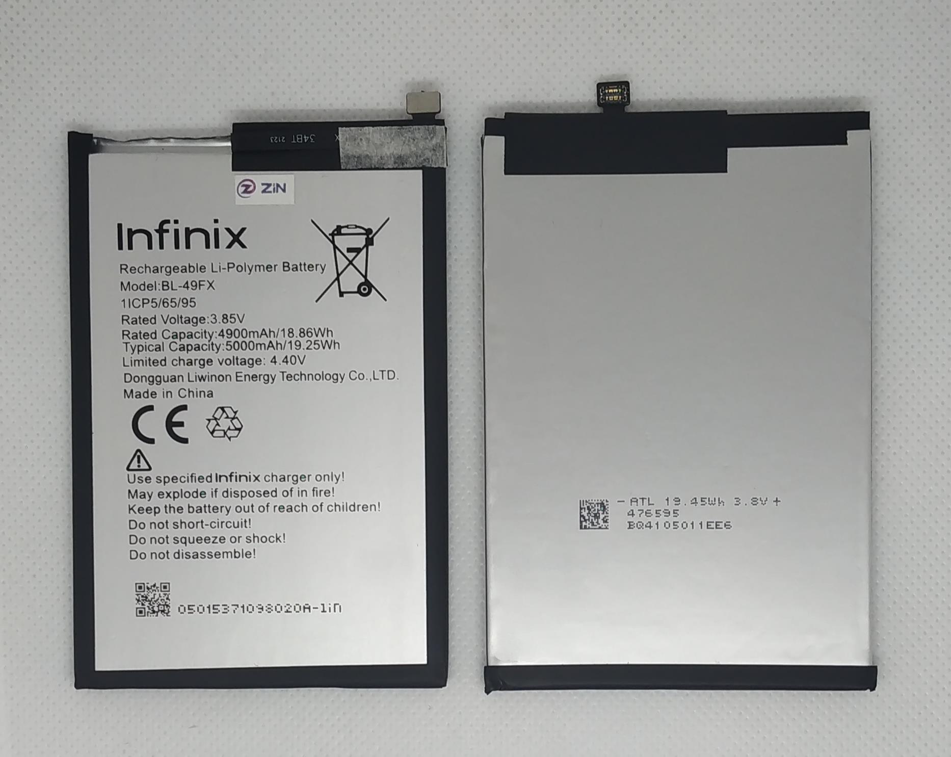 İnfinix Hot 9 (BL-49FX) Batarya Pil