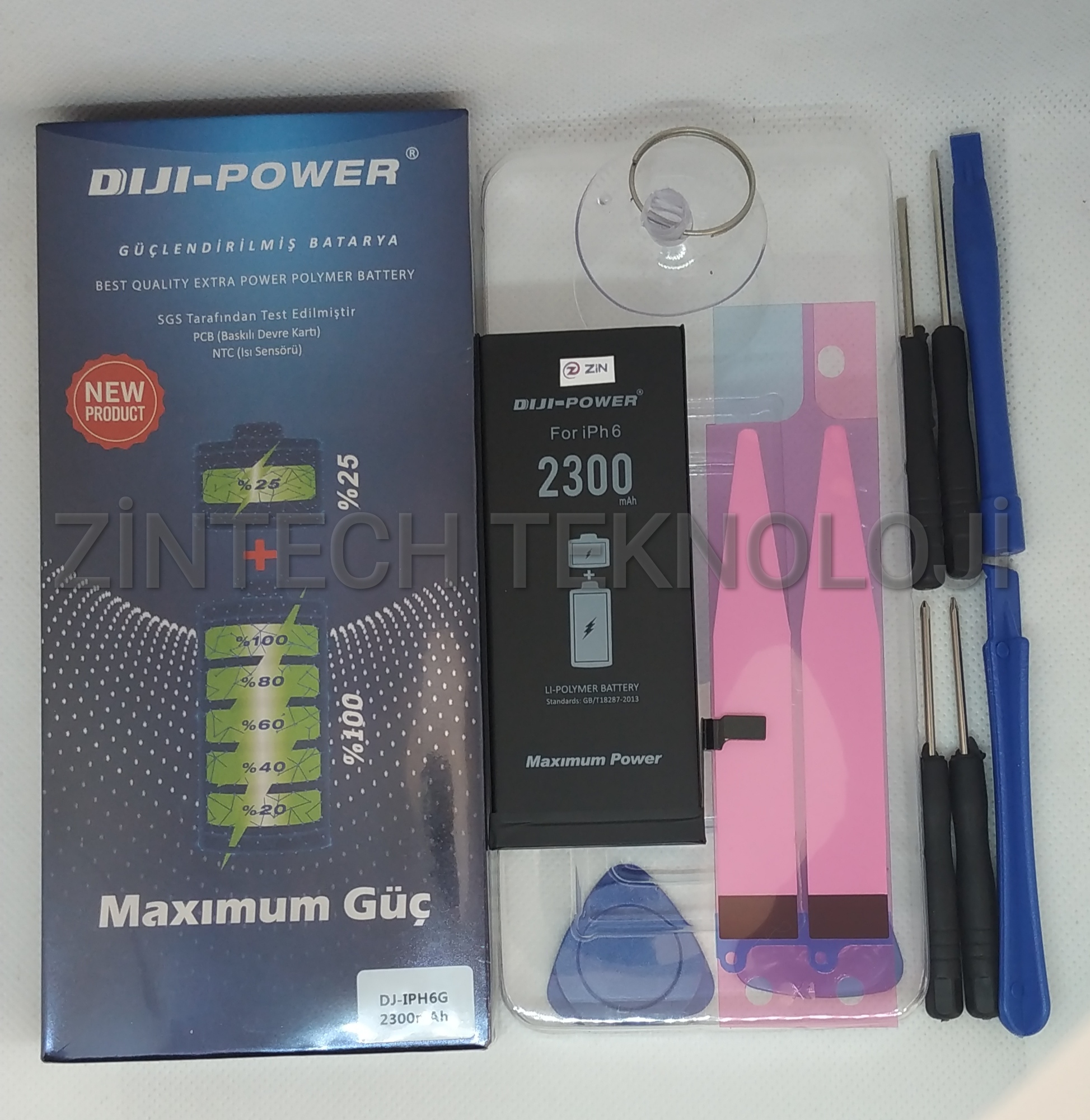 Iphone 6 Güçlendirilmiş Diji Power batarya