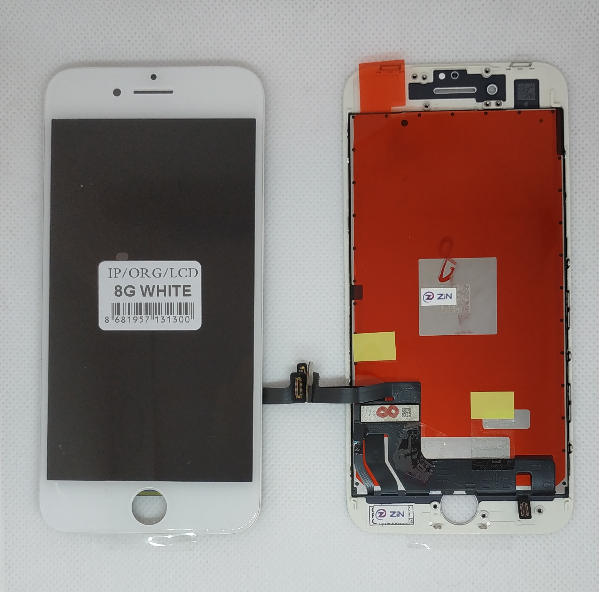 Iphone 8 Beyaz Lcd Ekran+Dokunmatik Orjinal Revize