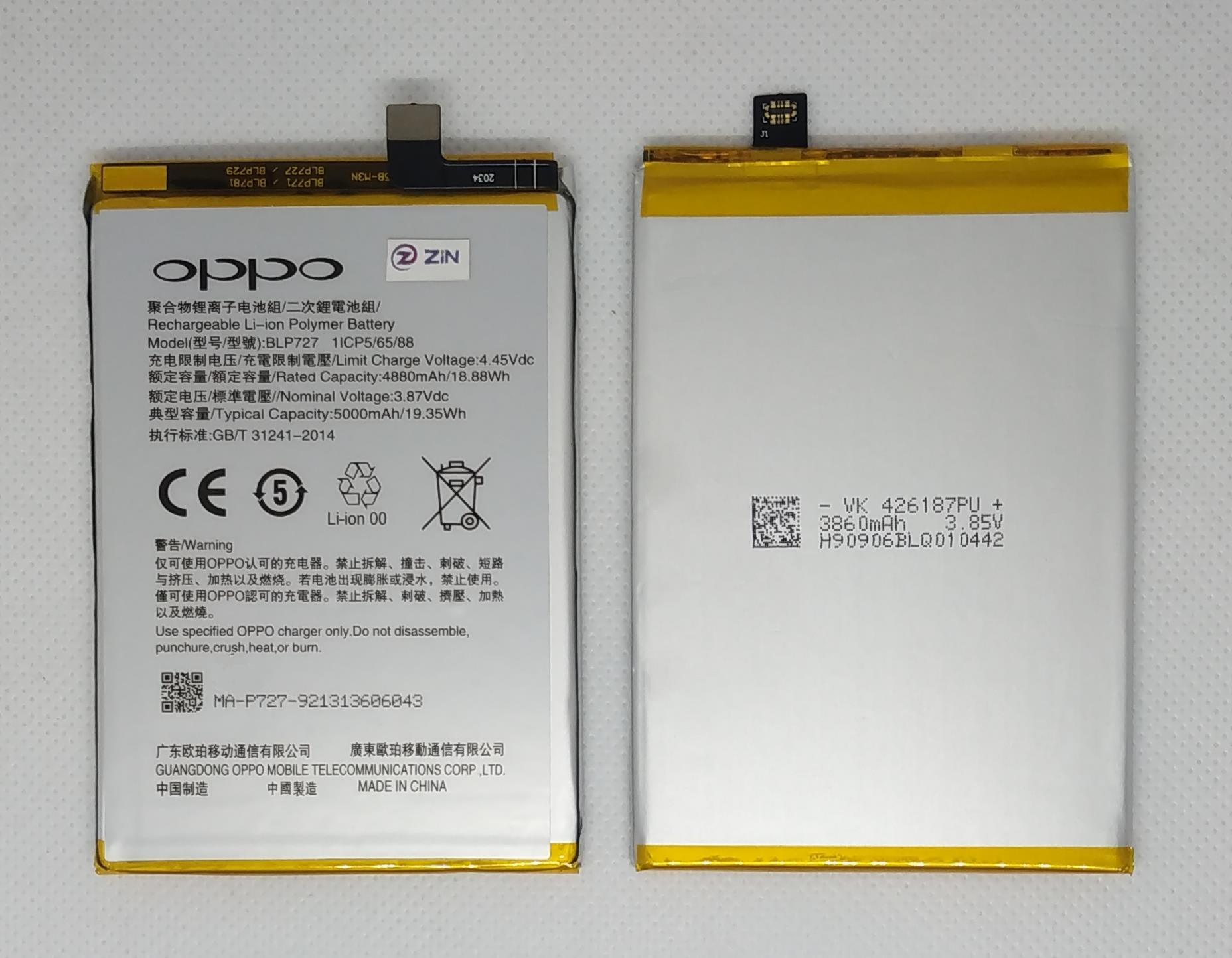 Oppo A9 2020 (BLP727) Batarya Pil 