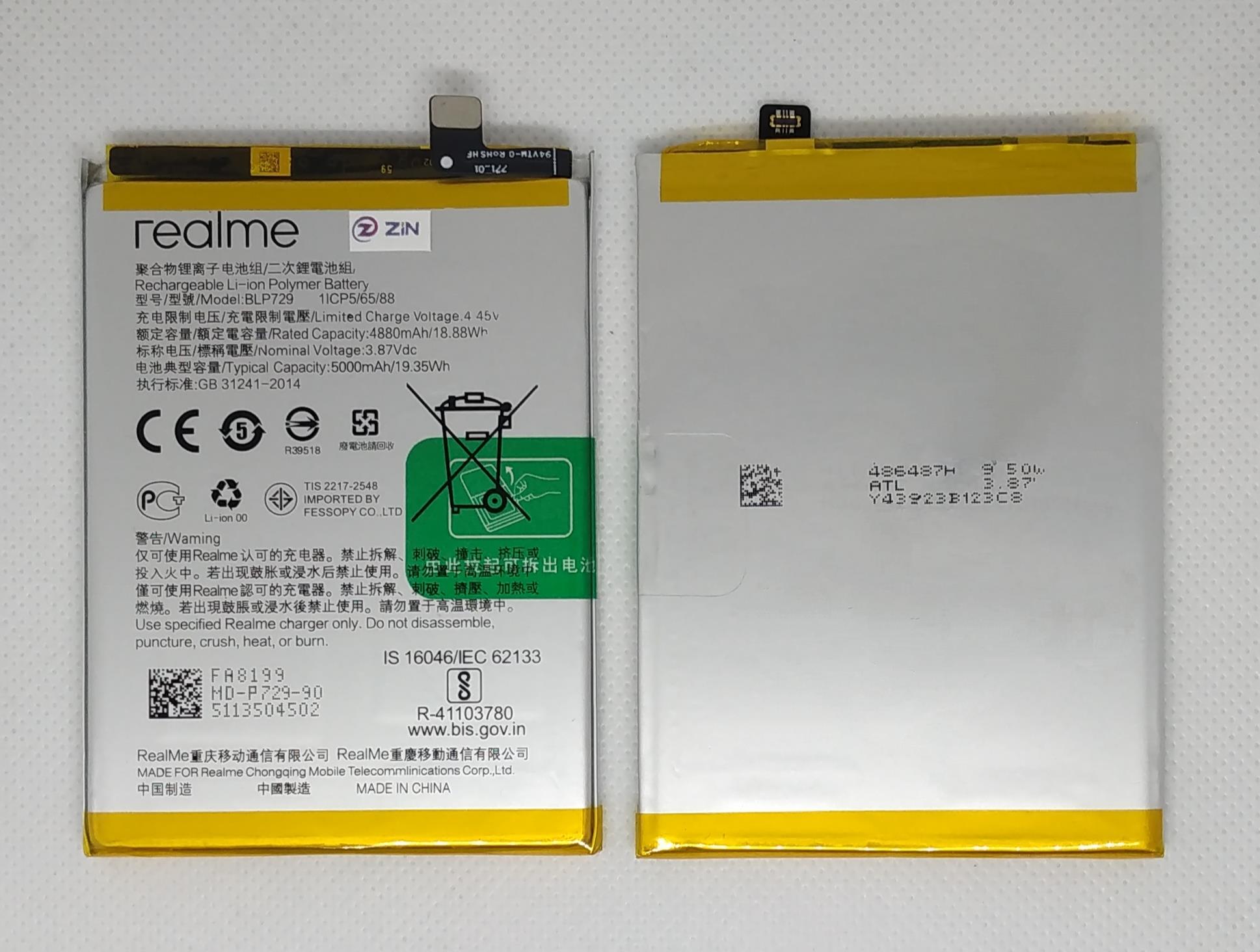 Oppo Realme C11 (BLP729) Batarya Pil